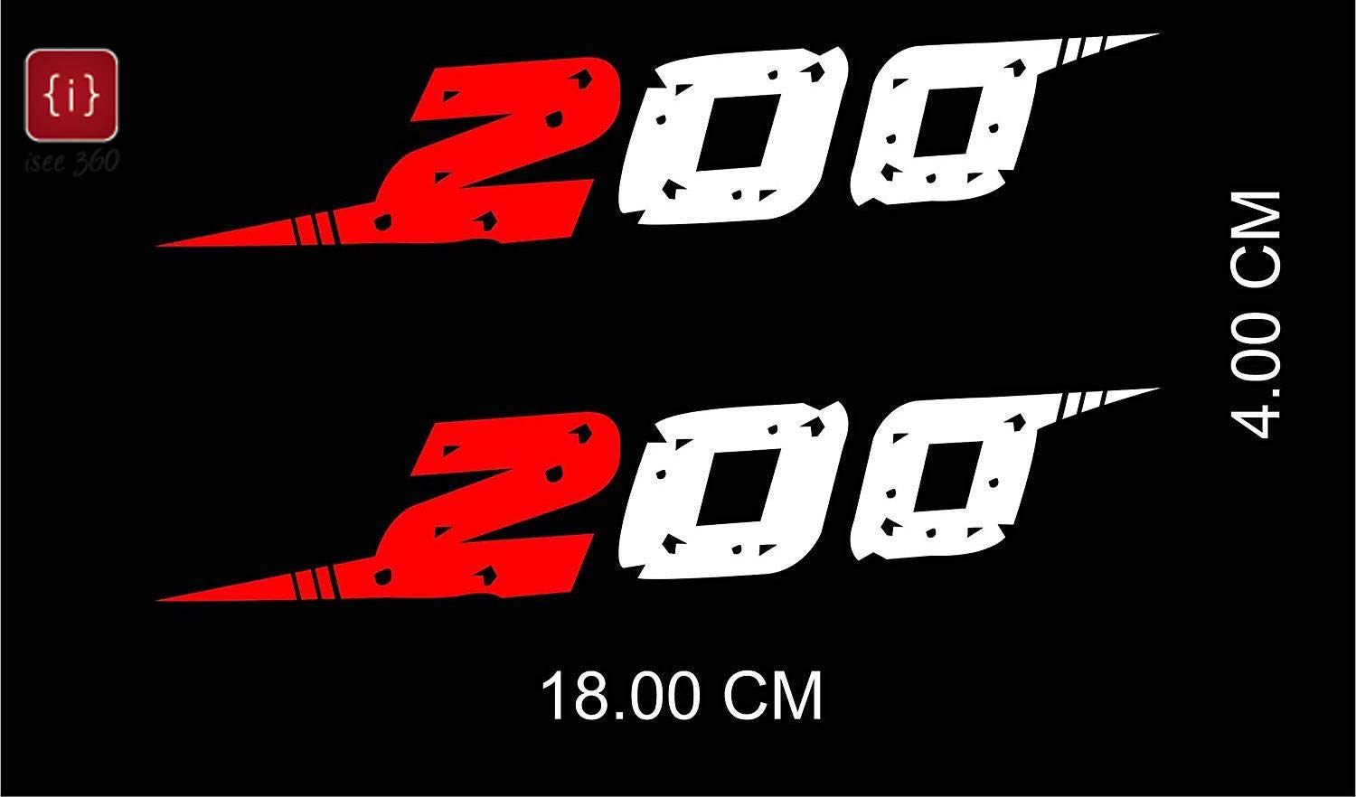 ISEE 360® Pulsar 200 Stickers for Ns 220 160 Auto Hood Bumper Or